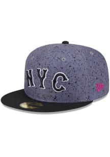 New Era New York Mets Mens Black City Connect Fan Pack 59FIFTY Fitted Hat