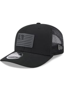New Era Chicago White Sox Flag Trucker 9SEVENTY Adjustable Hat - Black