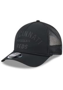 New Era Cincinnati Reds Minimalist A Frame M-Crown 9FORTY Adjustable Hat - Black