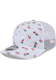 New Era Cincinnati Reds Pattern 9SEVENTY Adjustable Hat - White