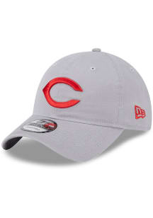 New Era Cincinnati Reds Retro Evergreen Core Classic 9TWENTY Adjustable Hat - Grey
