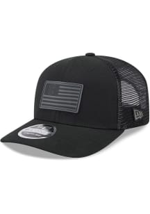 New Era Cleveland Guardians Flag Trucker 9SEVENTY Adjustable Hat - Black