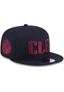 New Era Cleveland Guardians Navy Blue 2025 City Connect Fan Pack 9FIFTY Mens Snapback Hat