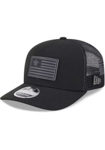 New Era Houston Astros Flag Trucker 9SEVENTY Adjustable Hat - Black