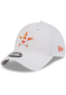 New Era Houston Astros Ripstop Stretch Snap 9TWENTY Adjustable Hat - White