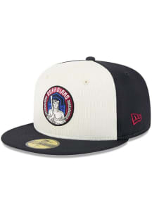 New Era Cleveland Guardians Mens Navy Blue 2025 City Connect Batting Practice 59FIFTY Fitted Hat