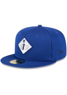 New Era Detroit Tigers Mens Blue 2025 City Connect Batting Practice 59FIFTY Fitted Hat