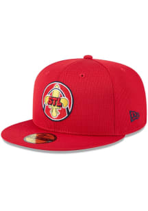 New Era St Louis Cardinals Mens Red 2025 City Connect Batting Practice 59FIFTY Fitted Hat