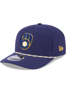 New Era Milwaukee Brewers Multi Rope 9SEVENTY Adjustable Hat - Navy Blue