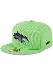 New Era Tampa Bay Rays Mens Green 2025 City Connect Batting Practice 59FIFTY Fitted Hat