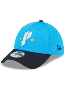 New Era Philadelphia Phillies Mens Blue 2025 City Connect Batting Practice 39THIRTY Flex Hat