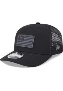 New Era New York Mets Flag Trucker 9SEVENTY Adjustable Hat - Black