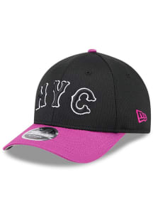 New Era New York Mets 2025 City Connect Batting Practice M Crown 9FORTY Adjustable Hat - Black