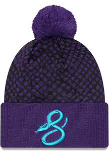 New Era Arizona Diamondbacks Purple 2025 City Connect Official Pom Mens Knit Hat