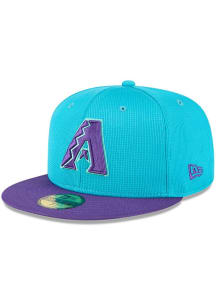 New Era Arizona Diamondbacks Mens Teal 2025 City Connect Batting Practice 59FIFTY Fitted Hat