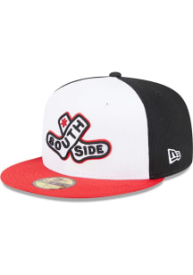 New Era Chicago White Sox Mens Black 2025 City Connect Batting Practice 59FIFTY Fitted Hat
