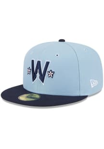 New Era Washington Nationals Mens Light Blue 2025 City Connect Official 59FIFTY Fitted Hat