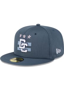New Era Washington Nationals Mens Grey 2025 City Connect Batting Practice 59FIFTY Fitted Hat