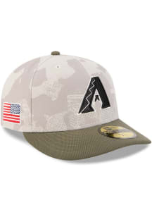 New Era Arizona Diamondbacks Mens Tan MLB25 AFD 5950 Fitted Hat