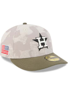 New Era Houston Astros Mens Tan MLB25 AFD 5950 Fitted Hat