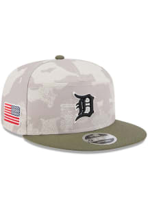 New Era Detroit Tigers Tan MLB25 AFD 950 SPLT Mens Snapback Hat