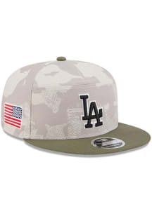 New Era Los Angeles Dodgers Tan MLB25 AFD 950 SPLT Mens Snapback Hat