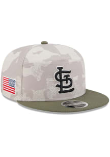 New Era St Louis Cardinals Tan MLB25 AFD 950 SPLT Mens Snapback Hat