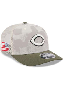 New Era Cincinnati Reds MLB25 AFD 970SS Adjustable Hat - Tan
