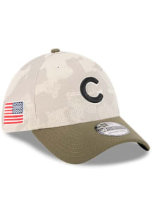 New Era Chicago Cubs Mens Tan MLB25 AFD 3930 Flex Hat