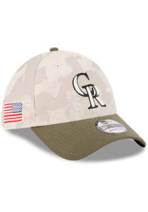 New Era Colorado Rockies Mens Tan MLB25 AFD 3930 Flex Hat