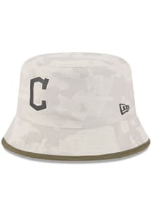 New Era Cleveland Guardians Tan MLB25 AFD BCKT Mens Bucket Hat