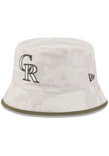 New Era Colorado Rockies Tan MLB25 AFD BCKT Mens Bucket Hat