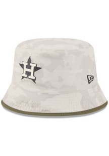 New Era Houston Astros Tan MLB25 AFD BCKT Mens Bucket Hat