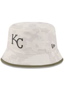 New Era Kansas City Royals Tan MLB25 AFD BCKT Mens Bucket Hat