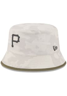 New Era Pittsburgh Pirates Tan MLB25 AFD BCKT Mens Bucket Hat
