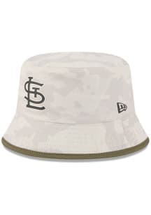 New Era St Louis Cardinals Tan MLB25 AFD BCKT Mens Bucket Hat