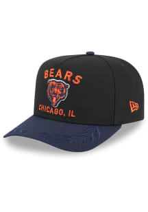 New Era Chicago Bears Black 2025 NFL Draft 9FIFTY A Frame Mens Snapback Hat