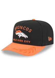 New Era Denver Broncos Black 2025 NFL Draft 9FIFTY A Frame Mens Snapback Hat