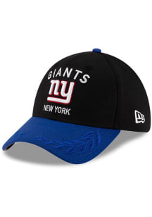 New Era New York Giants Mens Black 2025 NFL Draft 39THIRTY Flex Hat