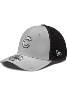 New Era Chicago Cubs Mens Black Neo 39THIRTY Design Flex Hat