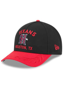 New Era Houston Texans 2025 NFL Draft 9FORTY Modern Crown A Frame Adjustable Hat - Black