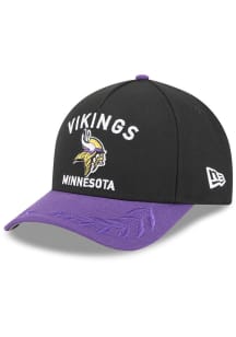 New Era Minnesota Vikings 2025 NFL Draft 9FORTY Modern Crown A Frame Adjustable Hat - Black