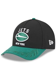New Era New York Jets 2025 NFL Draft 9FORTY Modern Crown A Frame Adjustable Hat - Black