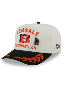 New Era Cincinnati Bengals Mens Ivory 2025 NFL Draft 59FIFTY A Frame Fitted Hat