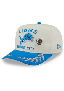 New Era Detroit Lions Mens Ivory 2025 NFL Draft 59FIFTY A Frame Fitted Hat