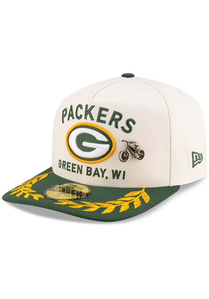 Green Bay Packers Mens 2025 NFL Draft 59FIFTY A Frame IVORY New