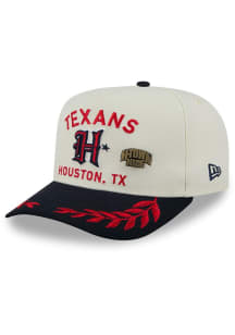 New Era Houston Texans Mens Ivory 2025 NFL Draft 59FIFTY A Frame Fitted Hat