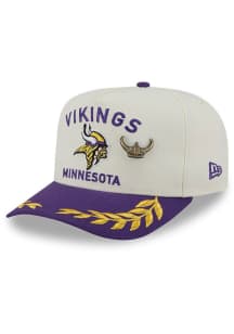New Era Minnesota Vikings Mens Ivory 2025 NFL Draft 59FIFTY A Frame Fitted Hat