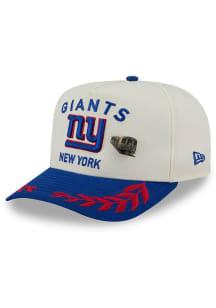 New Era New York Giants Mens Ivory 2025 NFL Draft 59FIFTY A Frame Fitted Hat