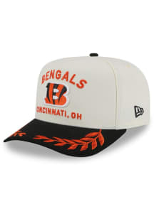 New Era Cincinnati Bengals Ivory 2025 NFL Draft 9FIFTY A Frame Mens Snapback Hat